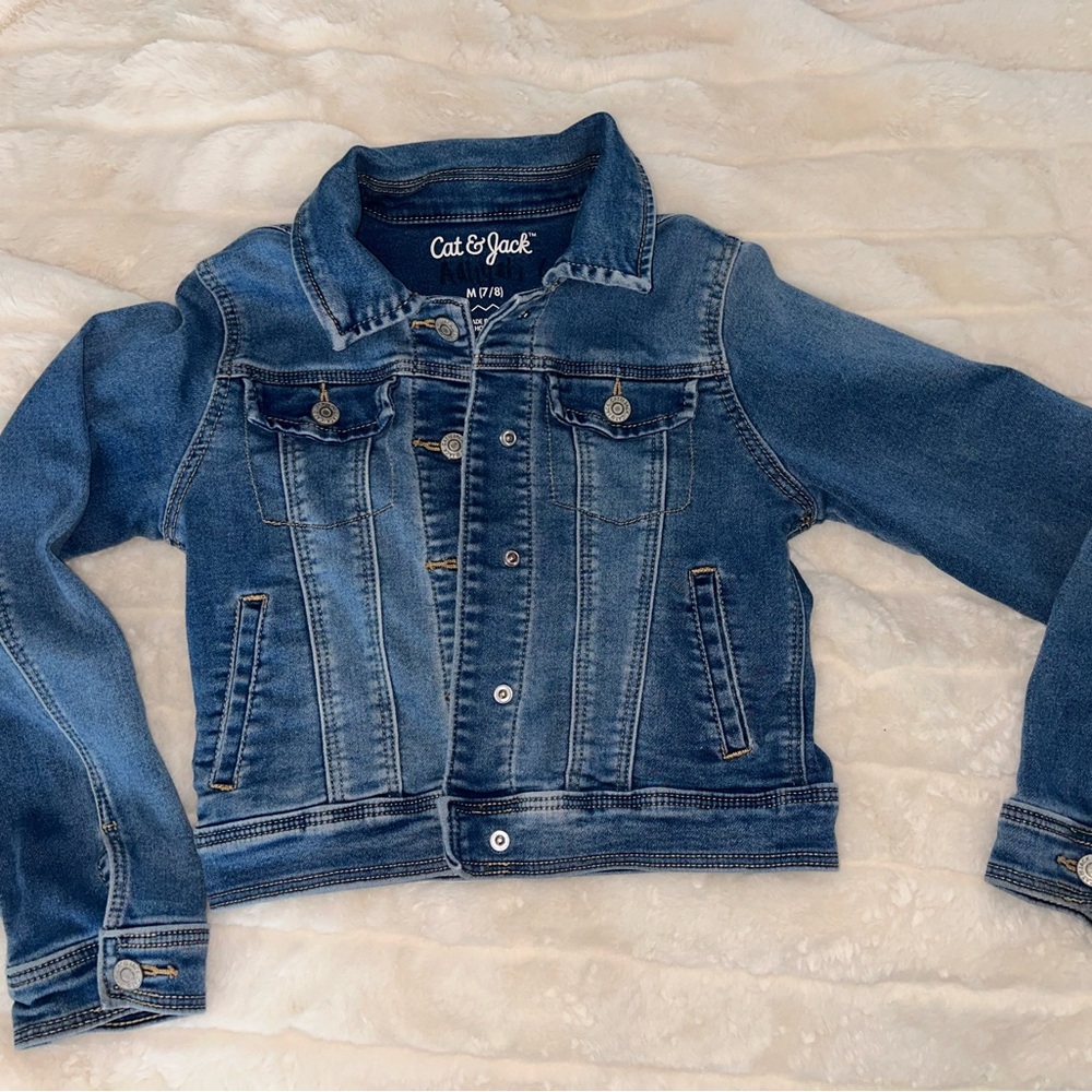 Cat & Jack Classic Blue Denim Jean Jacket